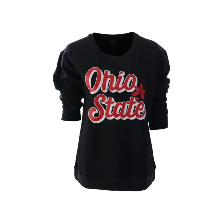 Ohio State B NCAA Women's Essential Crew noir