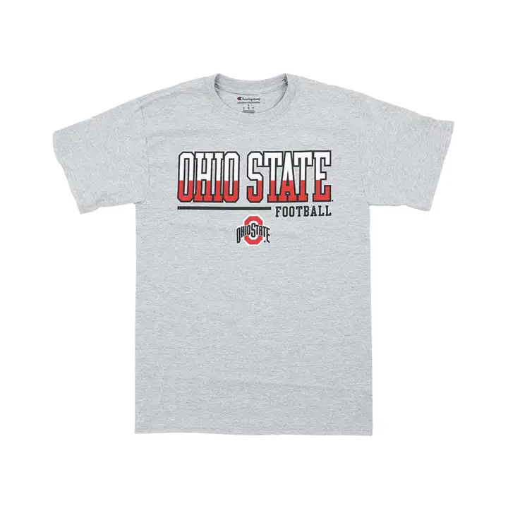 T-shirt de football Ohio State Buckeyes 2F Sport Hit GRIS