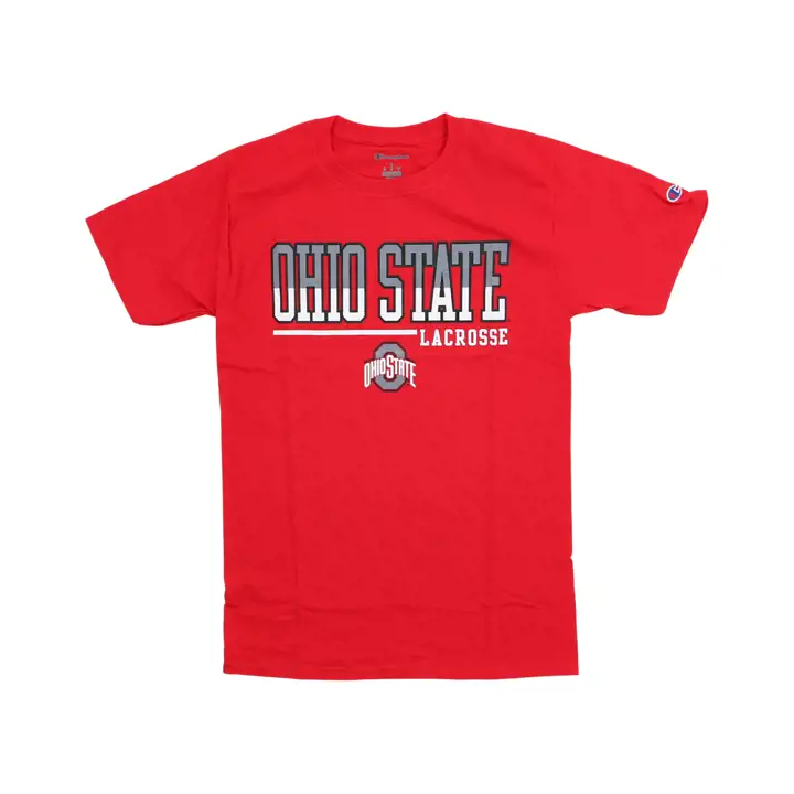 T-shirt rouge de crosse Ohio State Buckeyes 2F Sport Hit