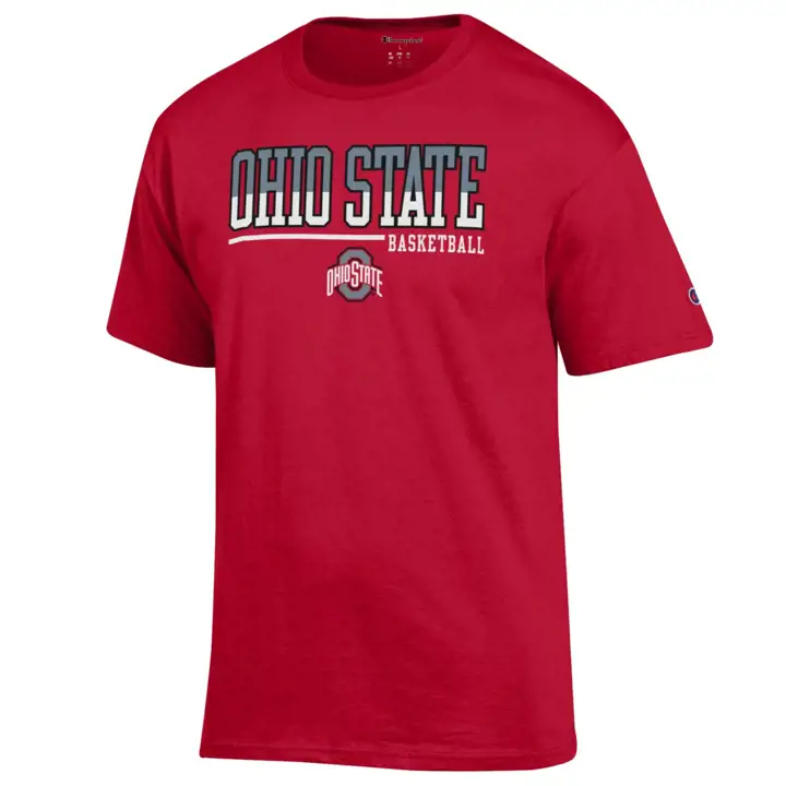T-shirt Rouge de Basketball Ohio State Buckeyes 2F Sport Hit