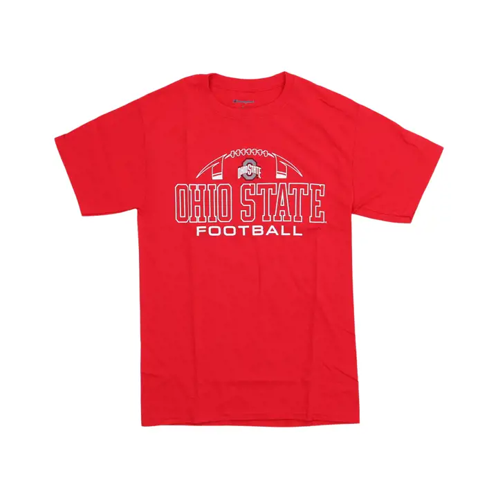 T-shirt de football avec arche NCAA Ohio State Buckeyes 2F ROUGE