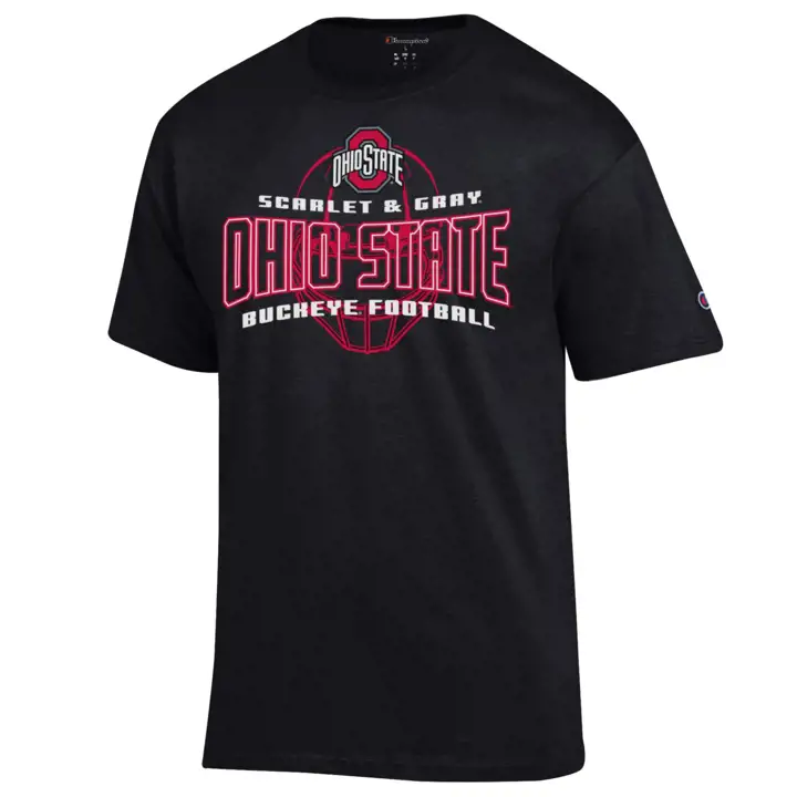 T-Shirt Casque Buckeyes de l'Ohio State 2F NCAA Noir