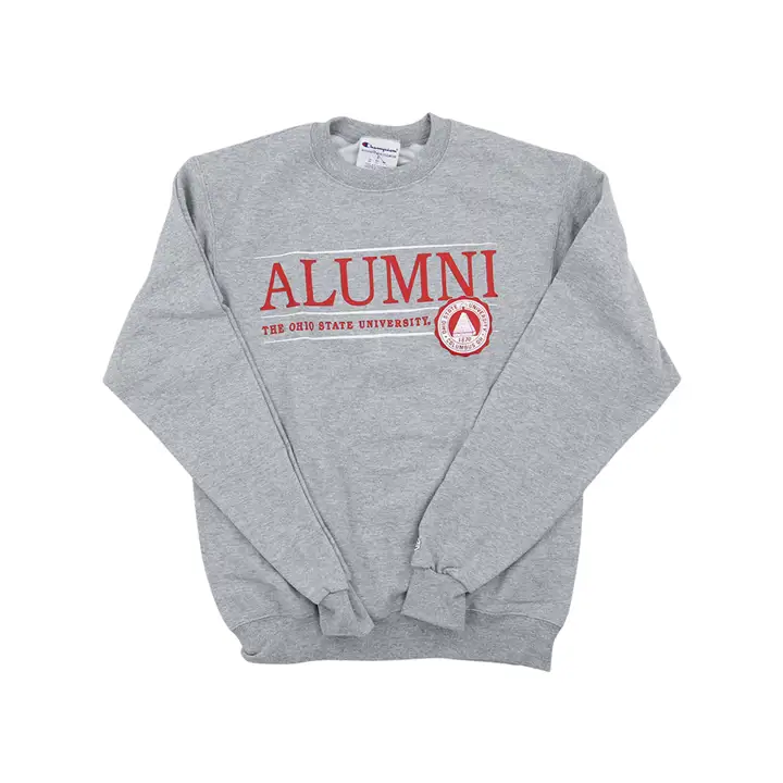 Molleton ras du cou identitaire des Buckeyes de l'Ohio State NCAA, Gris ancien