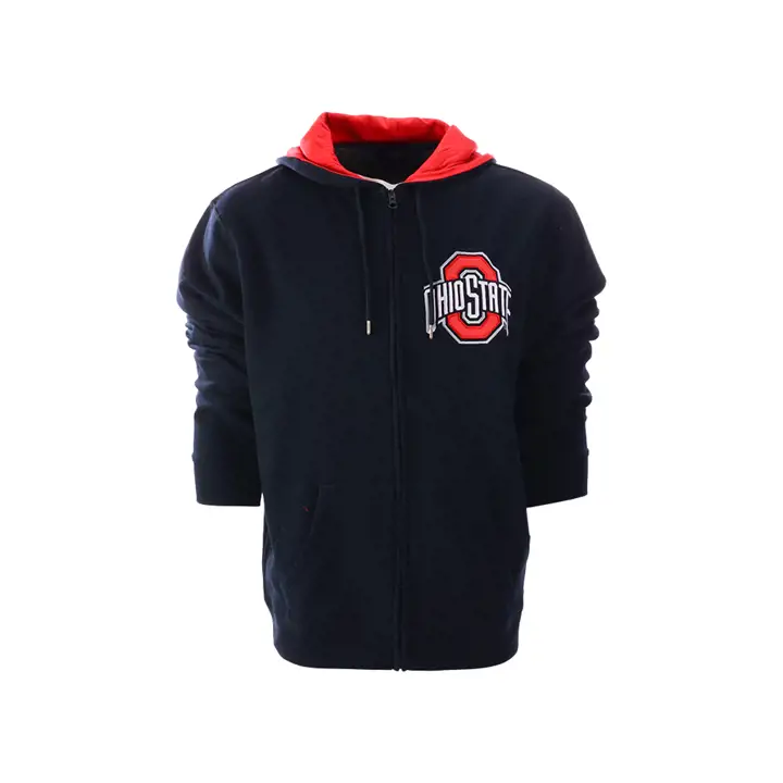 Ohio St B NCAA Foundation Full Zip Hood noir