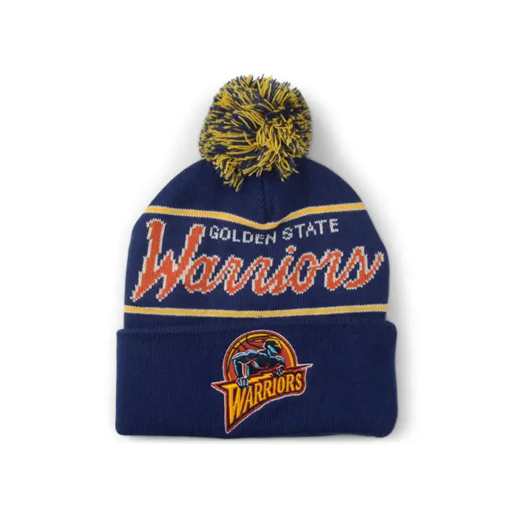 BONNET À POMPON SCRIPT HWC GOLDEN STATE WARRIORS rbl