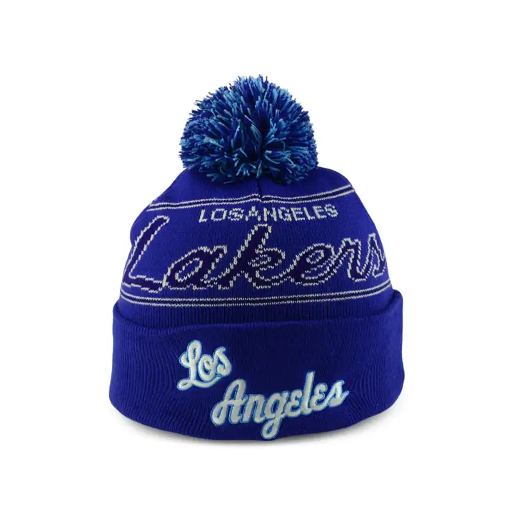 BONNET À POMPON LOS ANGELES LAKERS HWC SCRIPT rbl