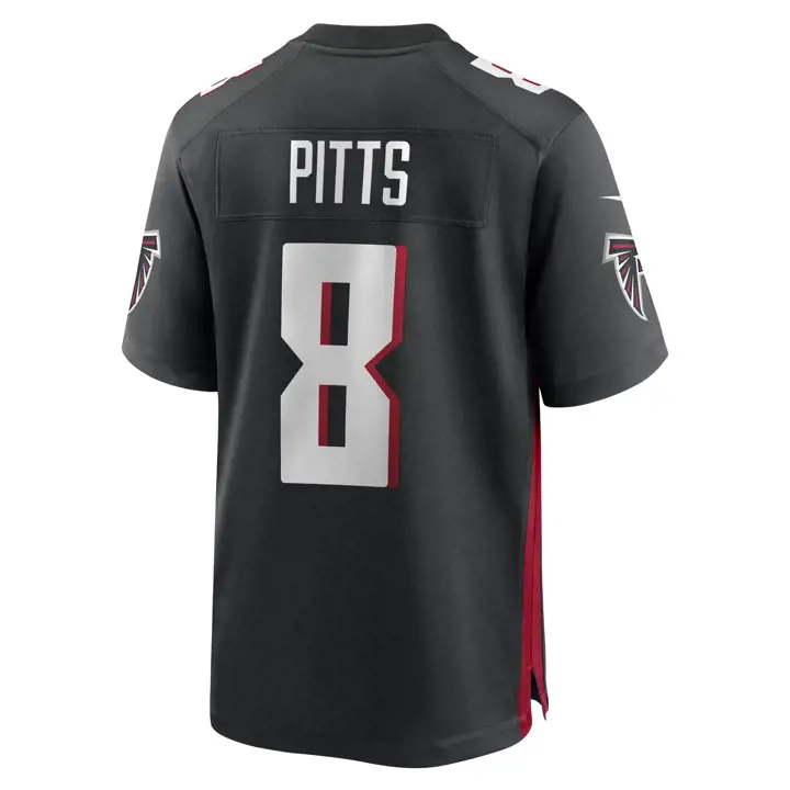 Maillot de match NFL Atlanta Falcons Kyle Pitts NOIR