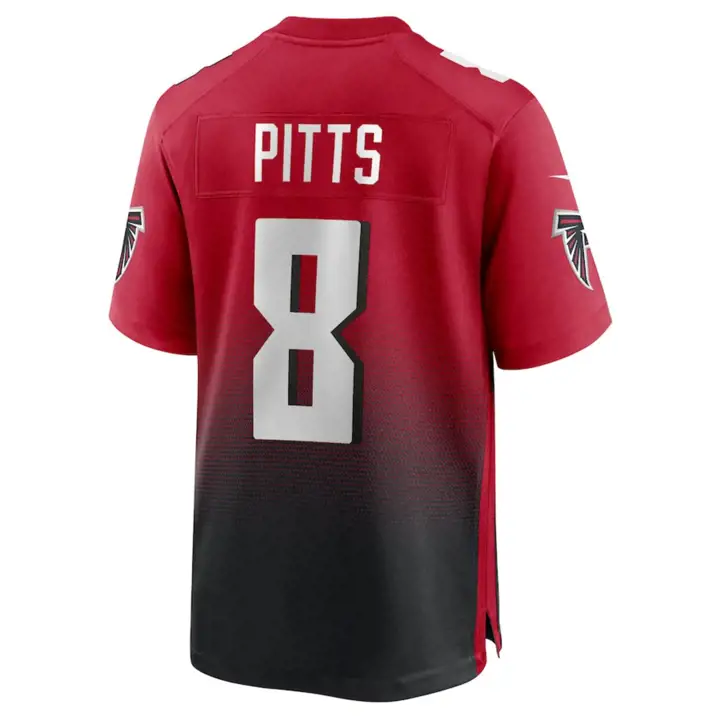 Maillot de match NFL Atlanta Falcons Kyle Pitts NOIR/ROUGE