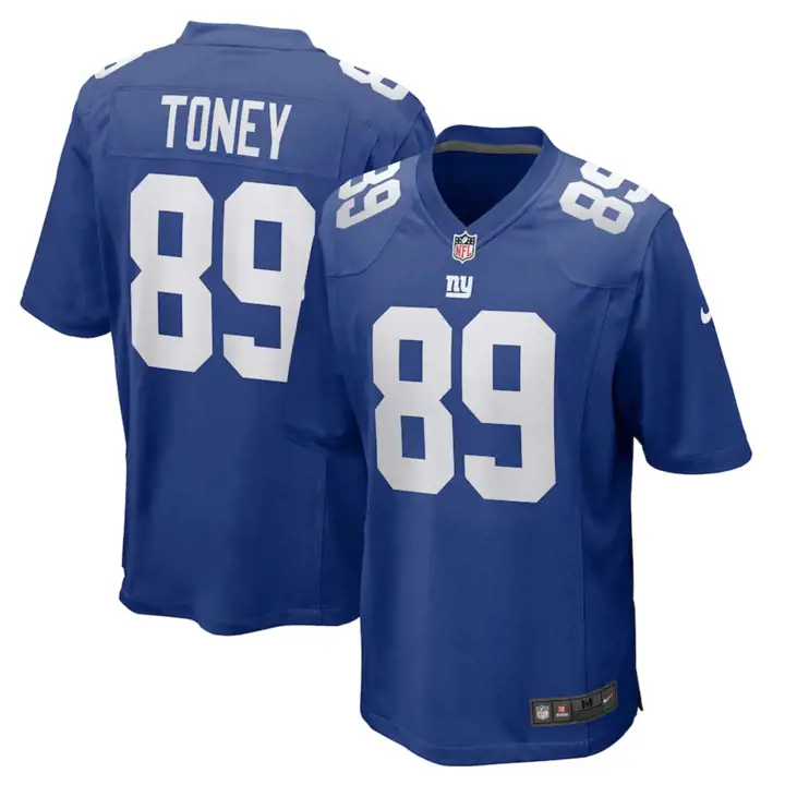 Maillot de match NFL New York Giants Kadarius Toney BLEU