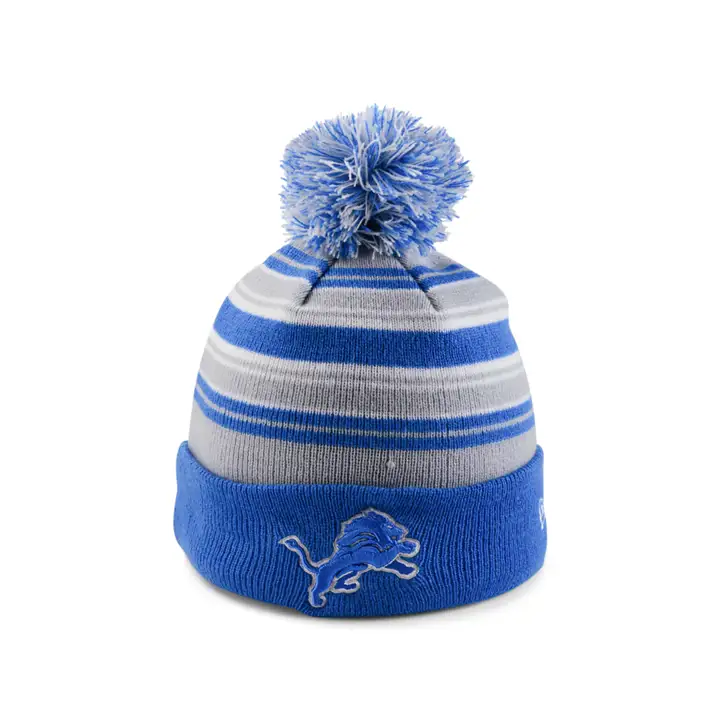 Bonnet NFL Detroit Lions 21 NE à rayures LBL