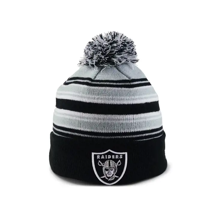 Las Vegas Raiders NFL 21 NE Rayé Tricot MB NOIR