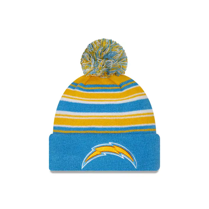 Los Angeles Chargers NFL 21 Bonnet tricoté à rayures NE MB BLEU