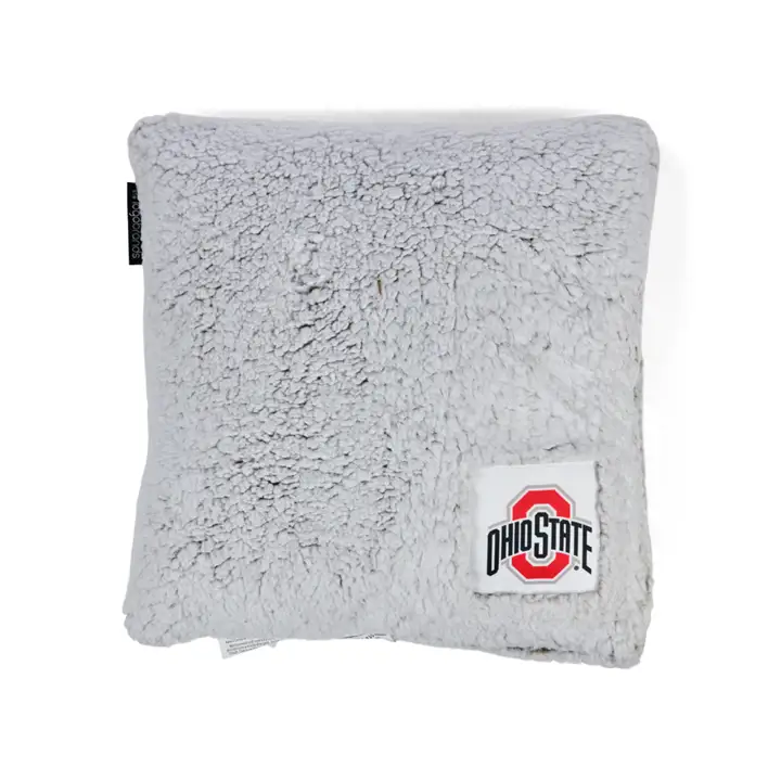 Oreiller en polaire givrée Buckeyes de l'Ohio State