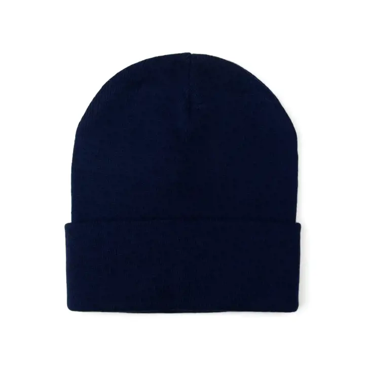 BLANC Bonnet en maille revers uni marine