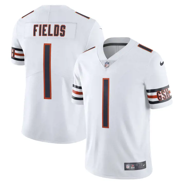 Chicago Bears NFL Maillot Vapor Untouchable Édition limitée Fields bl