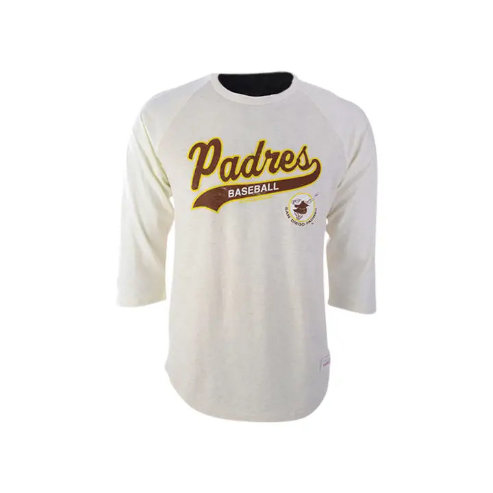 San Diego Padres MLB M&N Tail Sweeper Raglan ivo