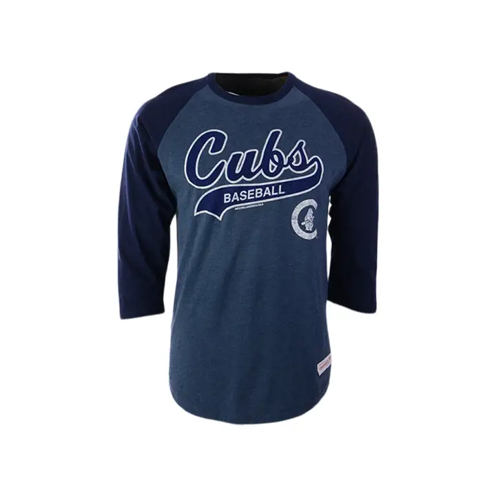 T-shirt raglan Chicago Cubs MLB M&N Tail Sweeper bleu marine