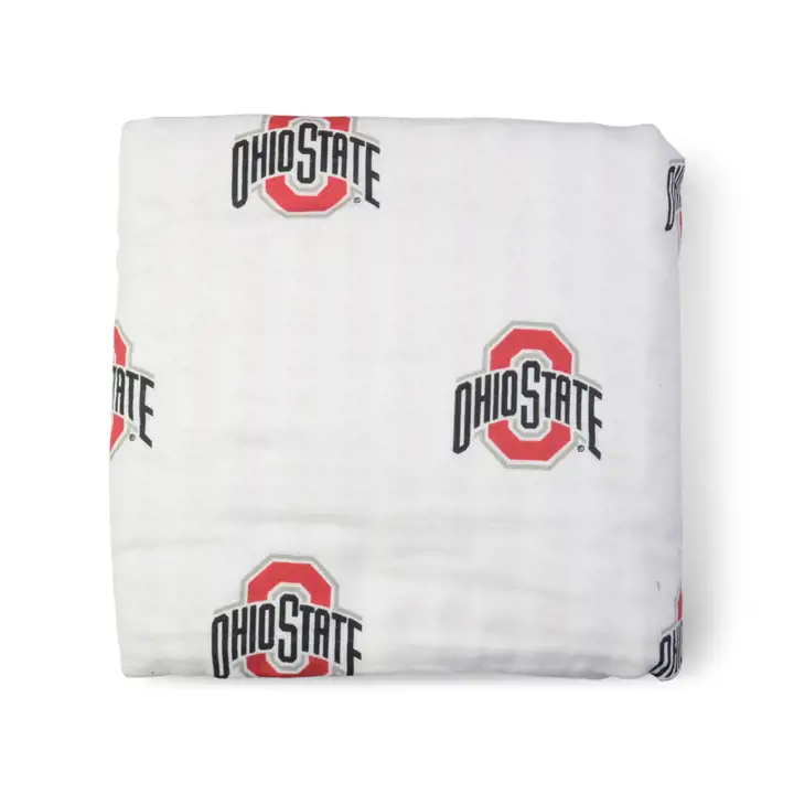 Couverture bébé à quatre couches des Ohio State Buckeyes