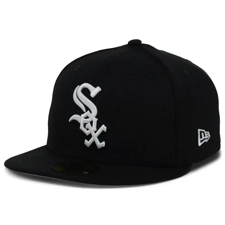 CASQUETTE 59FIFTY MLB CHICAGO WHITE SOX ÉCUSSON ANTI-UV NOIRE