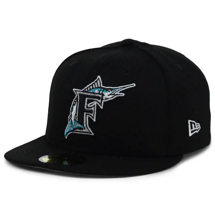 CASQUETTE 59FIFTY MLB UV PATCH FLORIDA MARLINS NOIRE