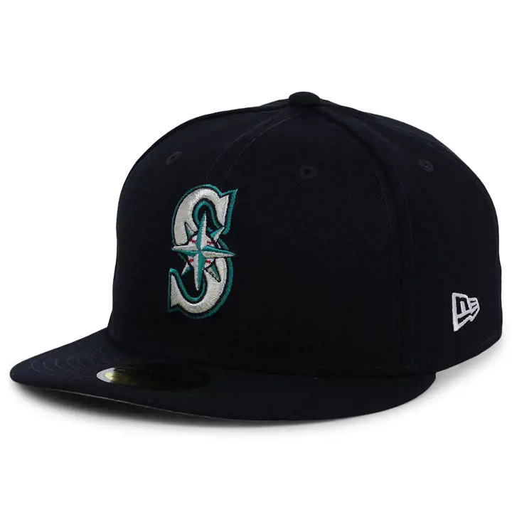 CASQUETTE 59FIFTY MLB UV PATCH SEATTLE MARINERS BLEU MARINE