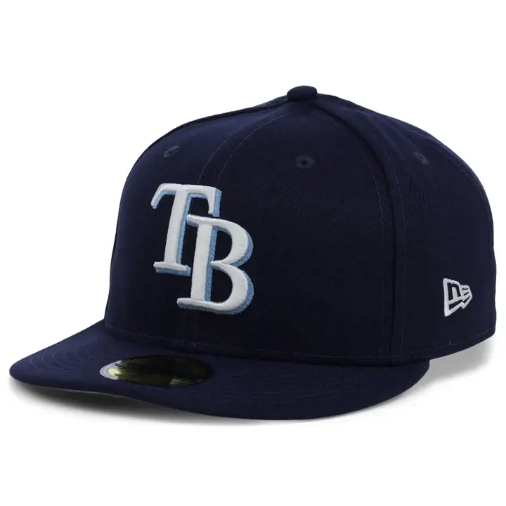 CASQUETTE 59FIFTY MLB UV PATCH TAMPA BAY RAYS BLEU MARINE