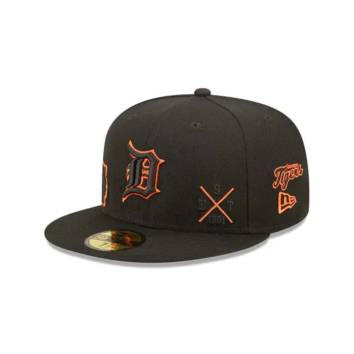 Casquette 59FIFTY MLB Detroit Tigers All Over noire