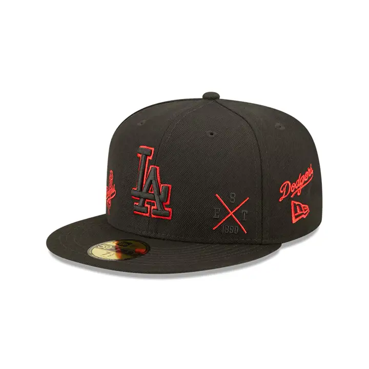 LOS ANGELES DODGERS MLB ALL OVER NOIR POP 59FIFTY NOIR