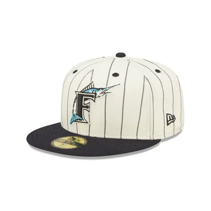 CASQUETTE FL MARLINS MLB OFF WHITE/RAYURES 59FIFTY WS 1997