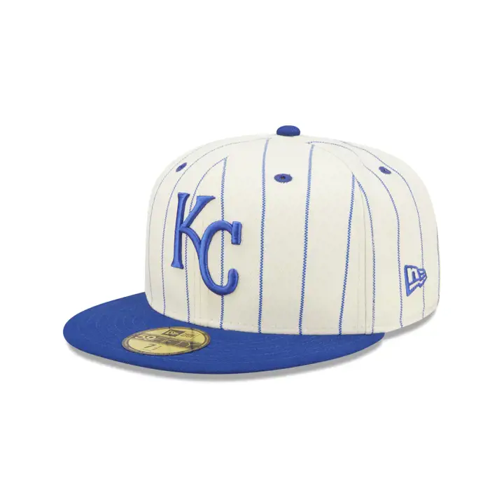 KC ROYALS MLB OFF WHITE/TC RAYÉ ÉCUSSON 59FIFTY WS 1985 S