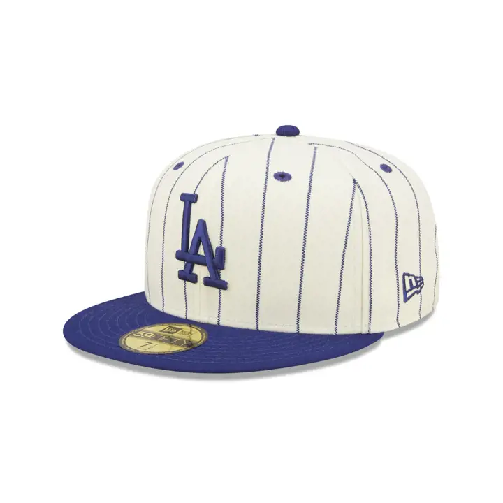 DODGERS MLB ÉCUSSON RAYURES FINES BLANC CASSÉ/TC 59FIFTY ASG 1959 SI