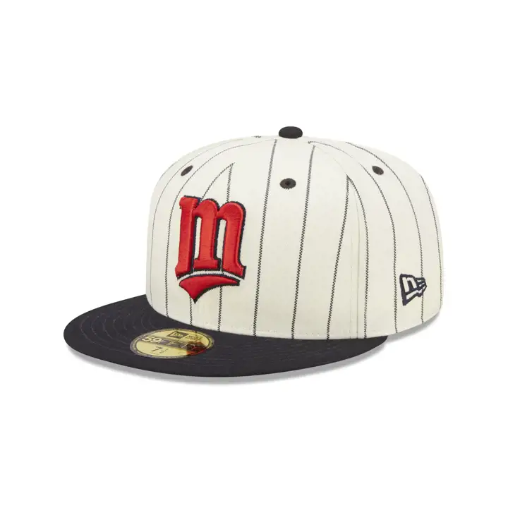 TWINS MLB BLANC CASSÉ/RAYURES FINES TC ÉCUSSON 59FIFTY ASG 2014 ARGENT