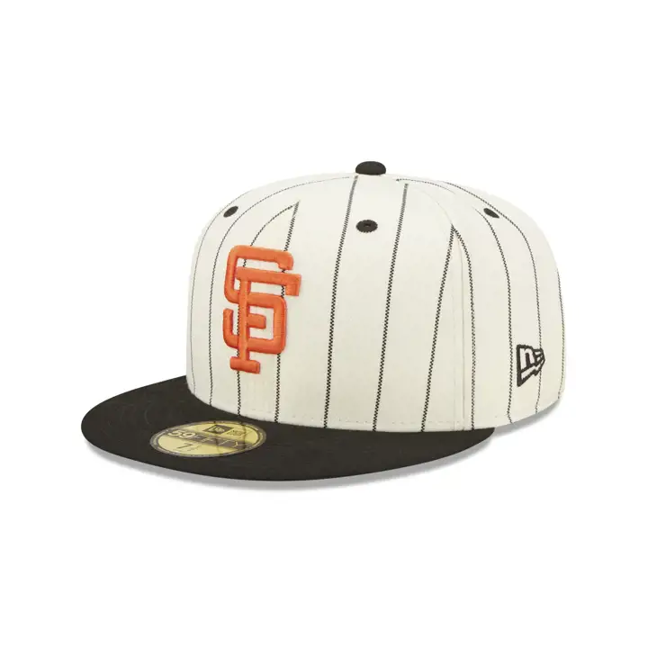SF GIANTS MLB OFF WHITE/RAYÉ FIN/ÉCUSSON TC 59FIFTY ASG 1961