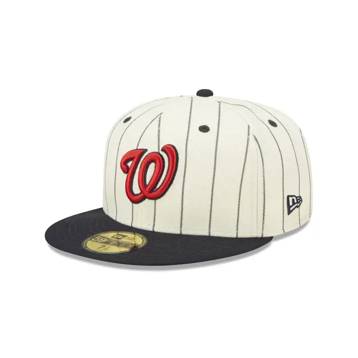 NATIONALS MLB CASQUETTE OFF WHITE/TC PINSTRIPE PATCH 59FIFTY ASG 2018