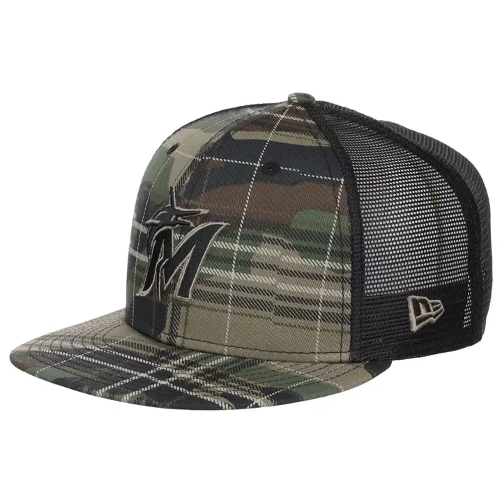 Casquette 9FIFTY MIAMI MARLINS CAMOUFLAGE BOIS