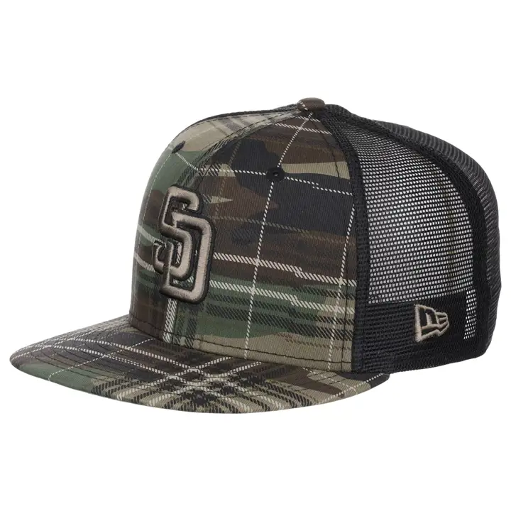 CASQUETTE 9FIFTY SAN DIEGO PADRES MOTIF CARREAUX EFFET BOIS