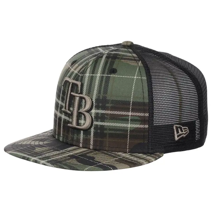 TAMPA BAY RAYS PLAID CAMOUFLAGE 9FIFTY WOODLAND