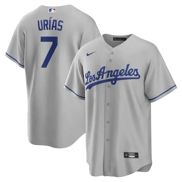 Maillot Réplique Officiel Joueur MLB DODGERS Julio Urias GRY
