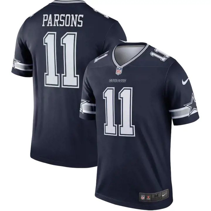 Maillot de match NFL Dallas Cowboys Parsons bleu marine