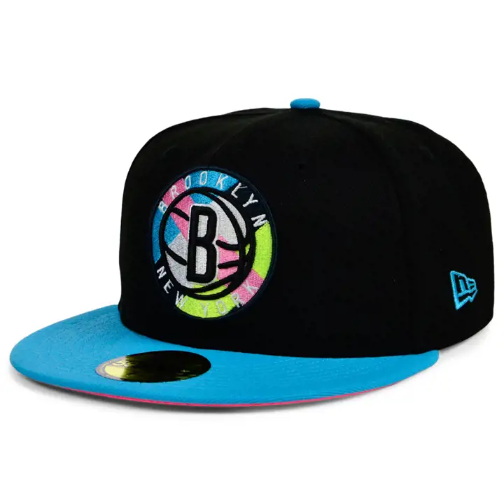 BROOKLYN NETS NBA NWA/VICE/ROSE 59FIFTY NWA/BLEU VIF