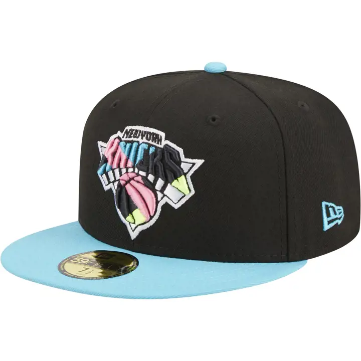 NEW YORK KNICKS NBA BLK/VICE/PNK 59FIFTY NOIR/BLEU VIF