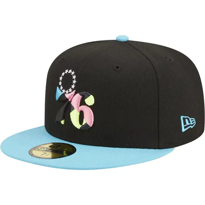PHILADELPHIA 76ERS NBA NOIR/VICE/ROSE 59FIFTY NOIR/BLEU VIF