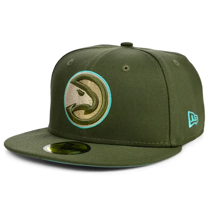 CASQUETTE ATLANTA HAWKS NBA MINT/BLUSH 59FIFTY OLV