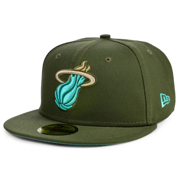 MIAMI HEAT NBA MINT/ROSE 59FIFTY OLV