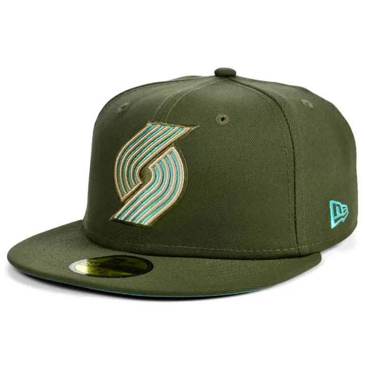 PORTLAND TRAIL BLAZERS NBA MENTHE/ROSE PÂLE 59FIFTY OLV