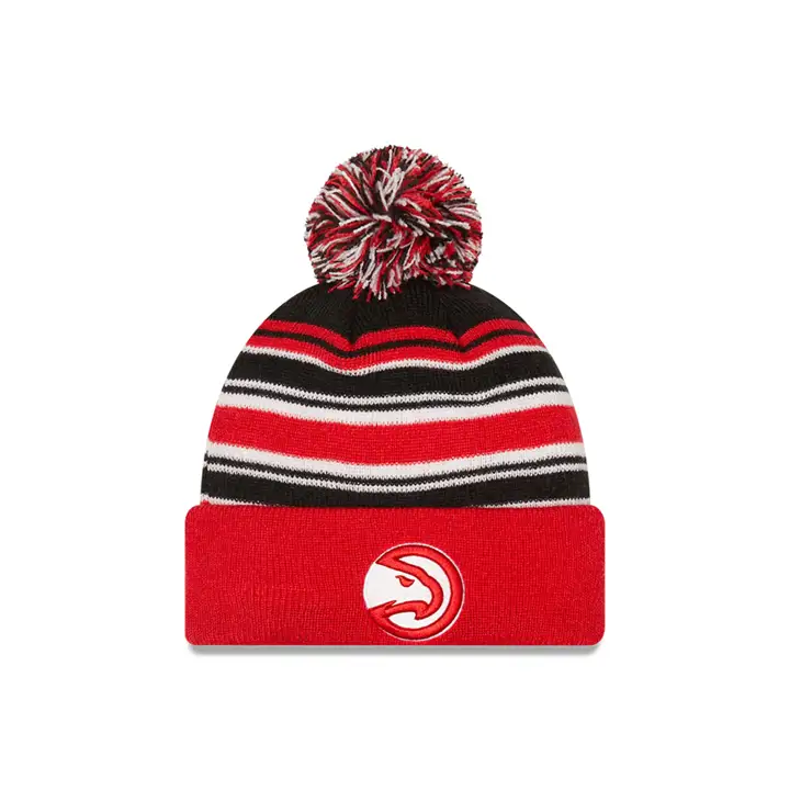 Atlanta Hawks NBA 21 Bonnet Rouge Tricoté à Rayures
