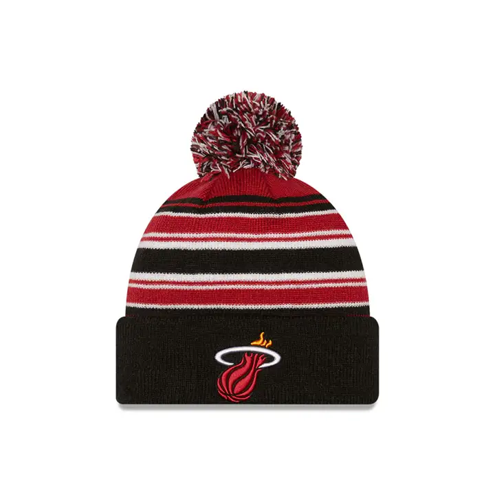 Miami Heat NBA 21 NE Tricot Rayé MB Noir
