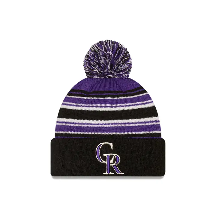 Colorado Rockies MLB 21 Bonnet Rayé NE MB Noir
