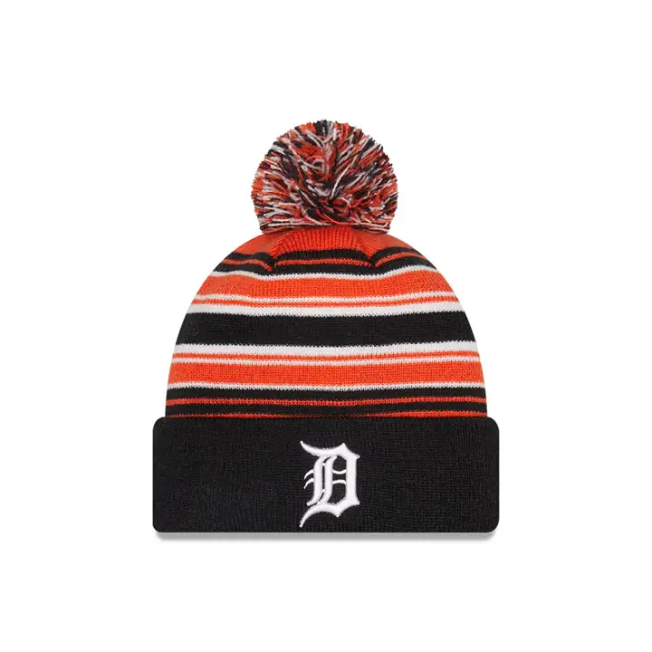 Detroit Tigers MLB 21 Bonnet en maille rayée NE BLEU MARINE
