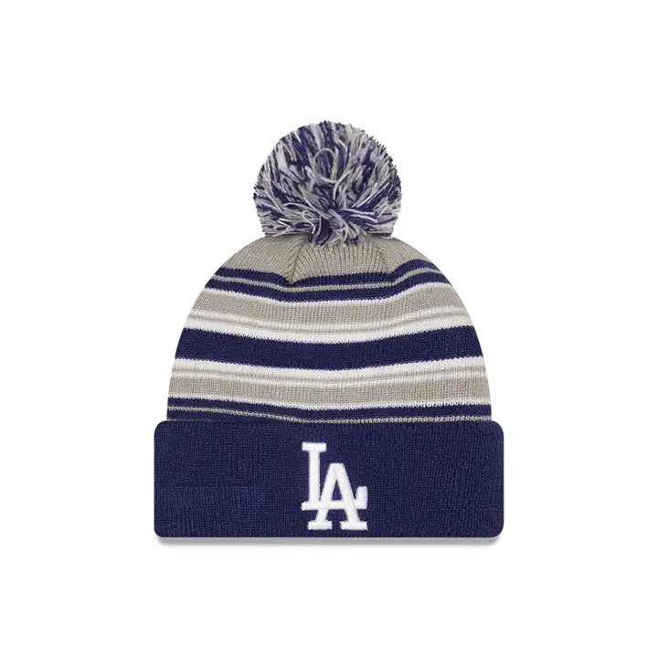 Los Angeles Dodgers MLB 21 Bonnet en maille rayée NE RBL